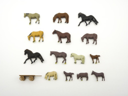 Paarden, ezels en boerenkar